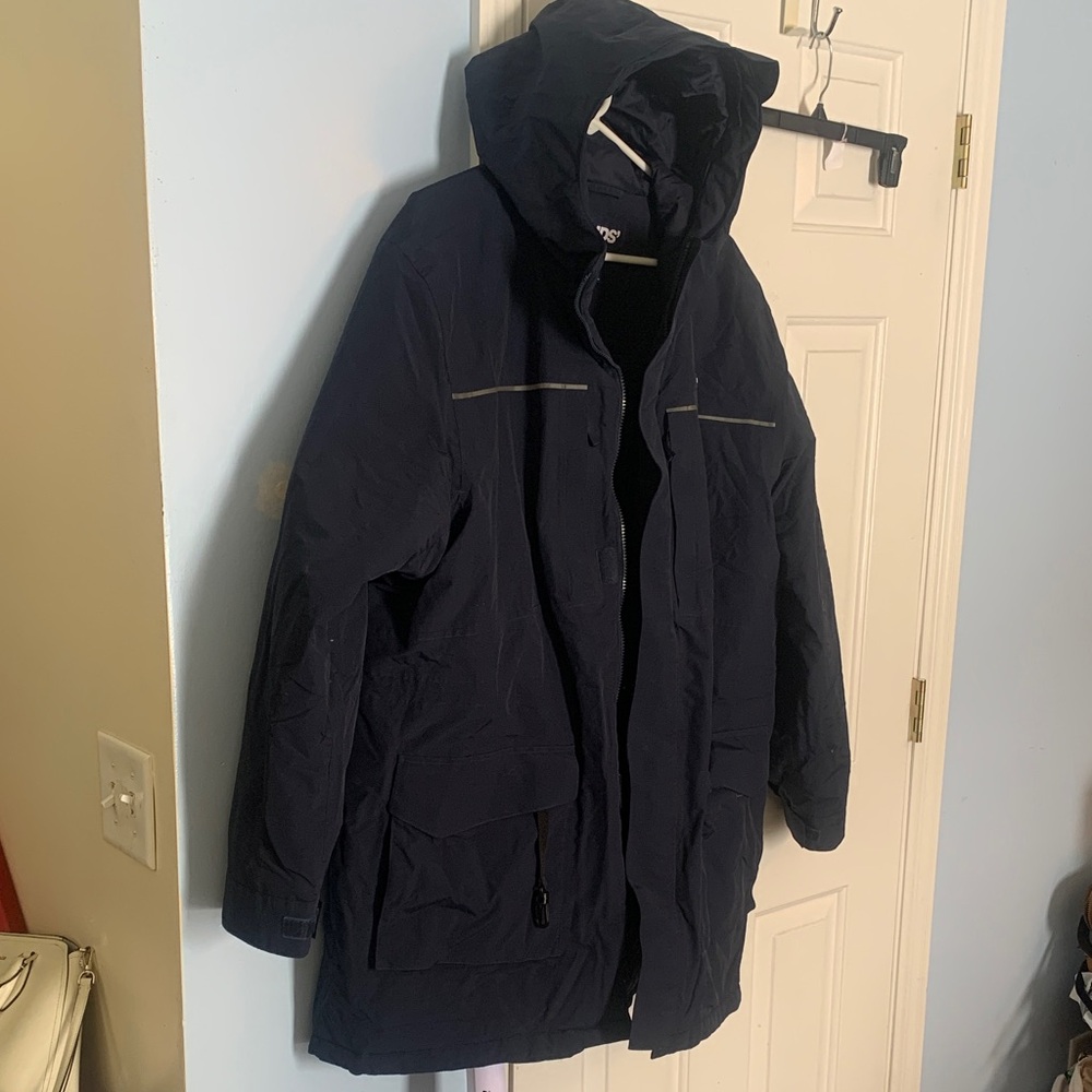 Lands' End Dark Blue XXL Hooded Jacket